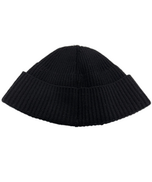 CHROME HEARTS TRIPLE CROSS PATCH KNITTED BLACK BEANIE