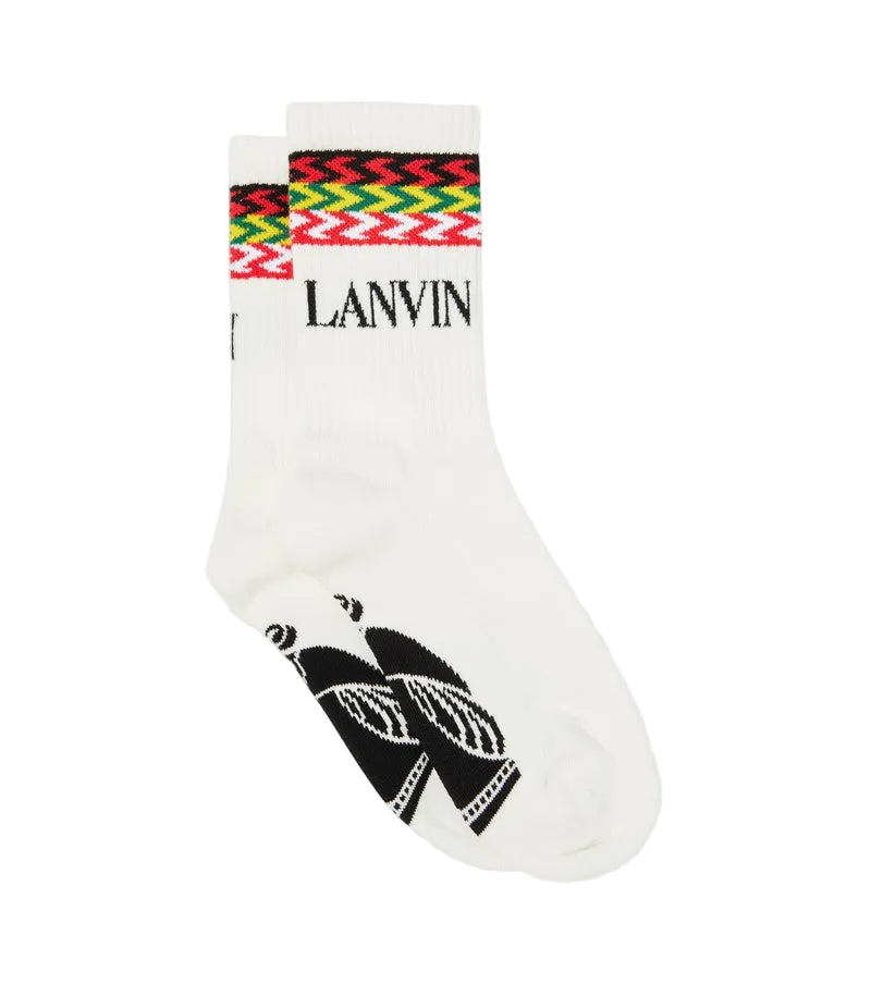LANVIN SOCKS WHITE/MULTICOLOR