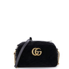 GUCCI GG MARMONT VELVET SMALL SHOULDER BAG