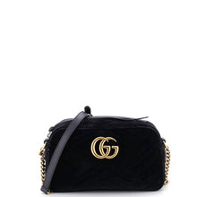 GUCCI GG MARMONT VELVET SMALL SHOULDER BAG