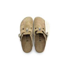 CHROME HEARTS BIRKENSTOCK BOSTON SUEDE SANDALS