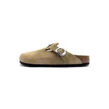 CHROME HEARTS BIRKENSTOCK BOSTON SUEDE SANDALS