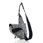 DIOR X SHAWN STUSSY GRAINED CALFSKIN CROSSBODY SADDLEBAG