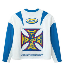 HAPPY MEMORIES DONT DIE HMDD MOTEAUX JERSEY WHITE/BLUE