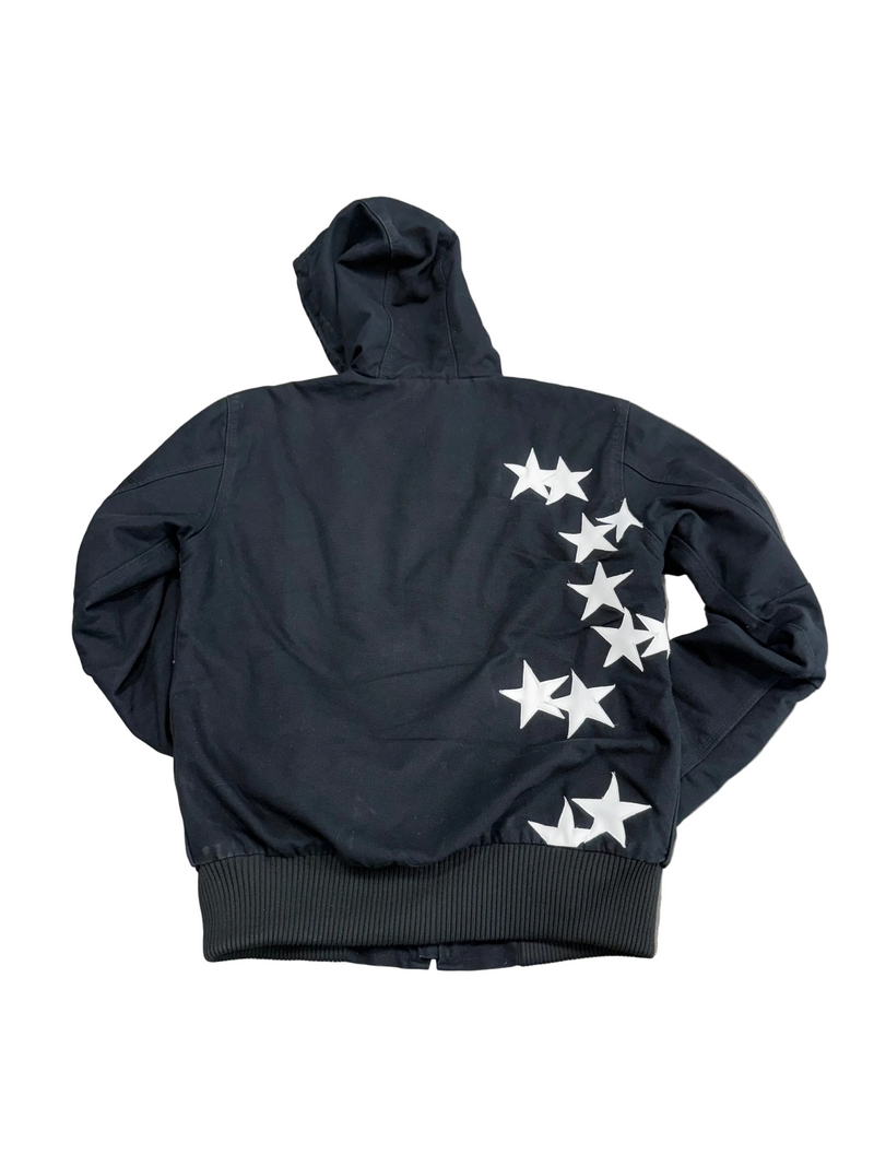 CUSTOM CARHARTT LEATHER STAR PATCH JACKET