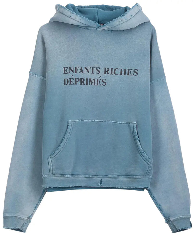 ENFANTS RICHES DÉPRIMÉS CLASSIC LOGO BLUE HOODIE