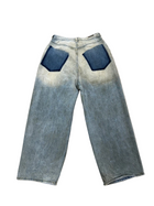 BALENCIAGA REVERSE DISTRESSED BAGGY DENIM
