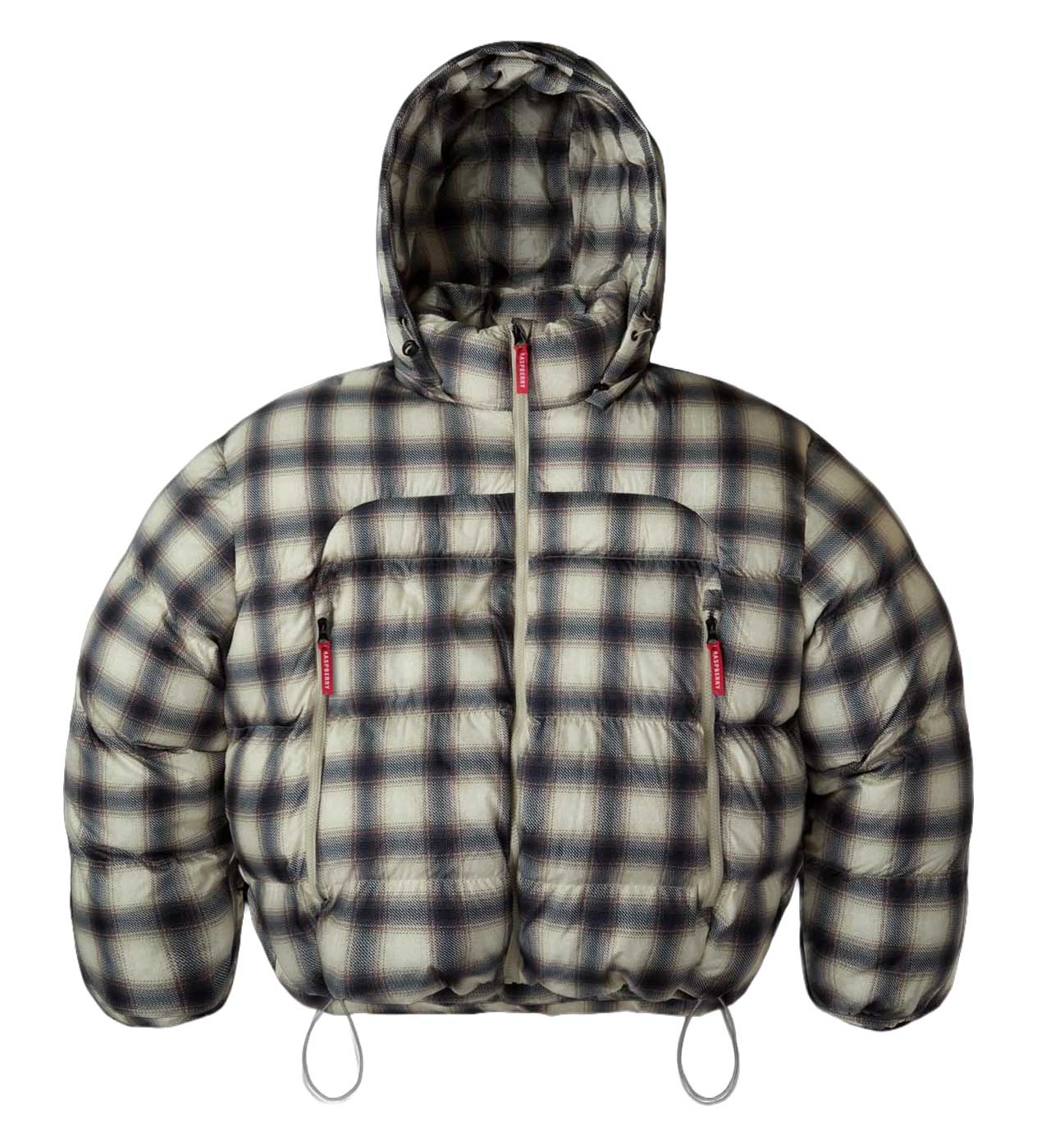 GOLD+VINTAGE GALLERY RASPBERRY HILLS PLAID PUFFER