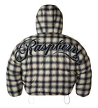 GOLD+VINTAGE GALLERY RASPBERRY HILLS PLAID PUFFER