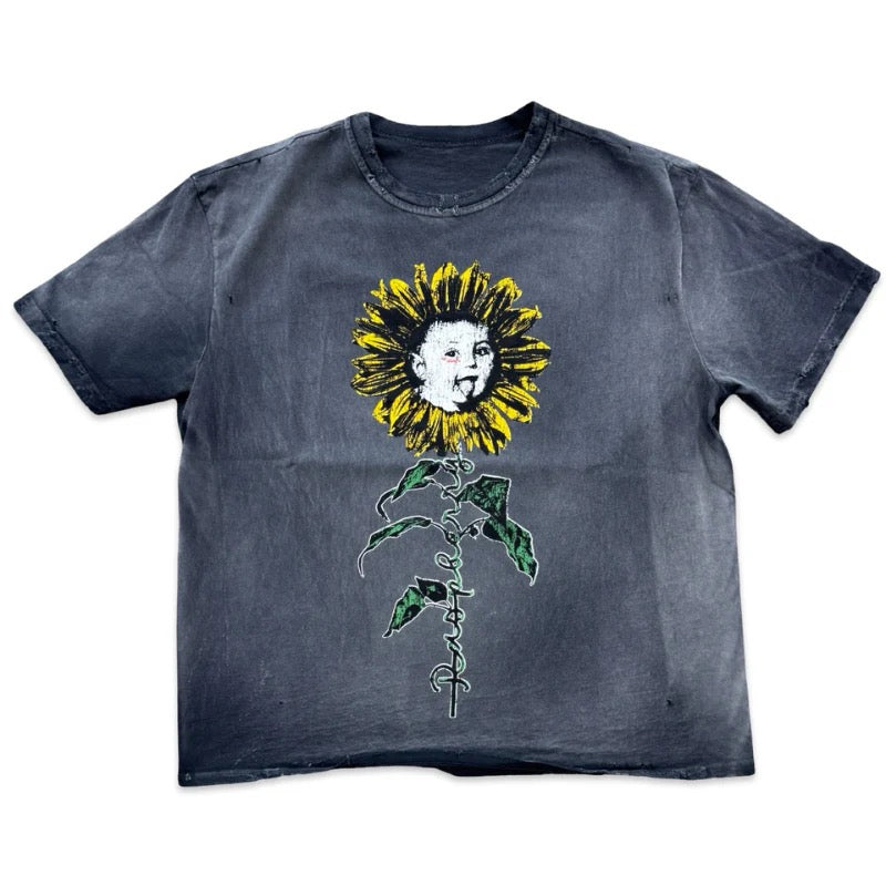 GOLD+VINTAGE GALLERY RASPBERRY HILLS FLOWER BOY TEE