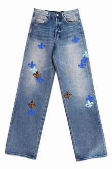 MNML ULTRA BAGGY FLEUR BLUE DENIM