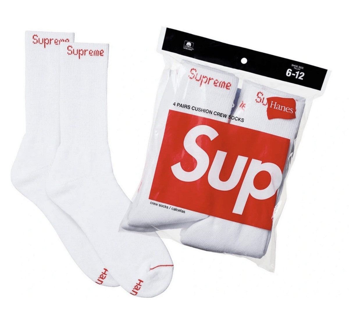 SUPREME WHITE SOCKS