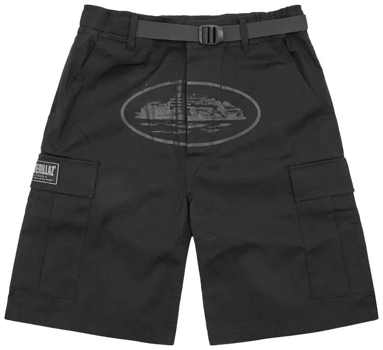 CORTIEZ ALCATRAZ TRIPLE BLACK SHORTS