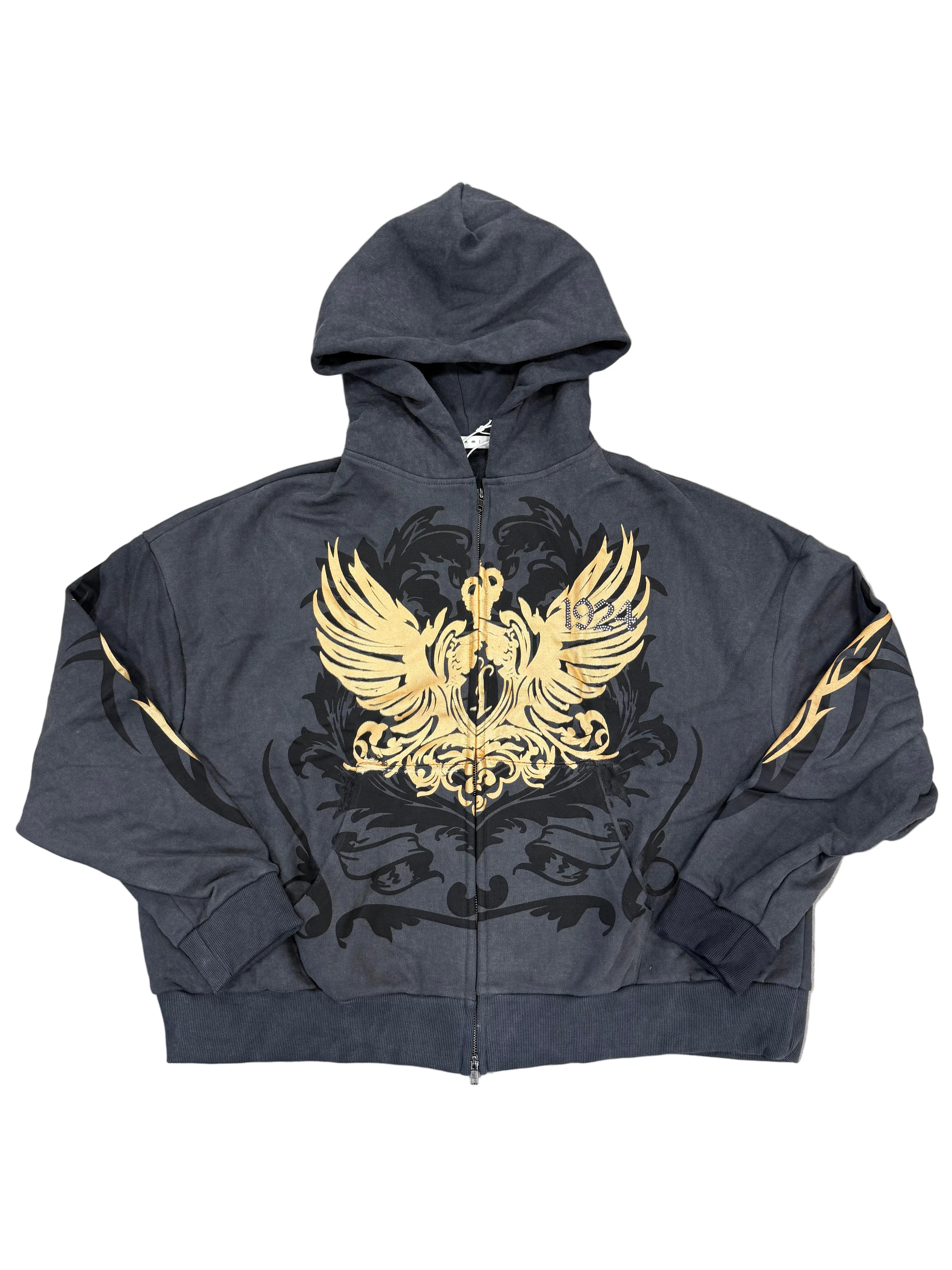 MNML GOLD FOIL TRIBAL HOODIE