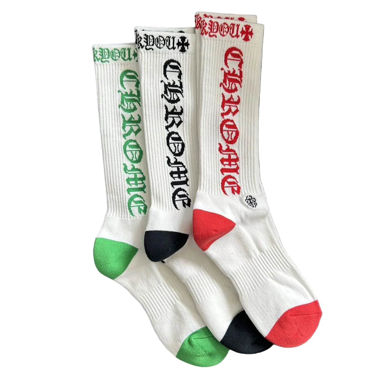 CHROME HEARTS F*** YOU SOCKS 3 PACK