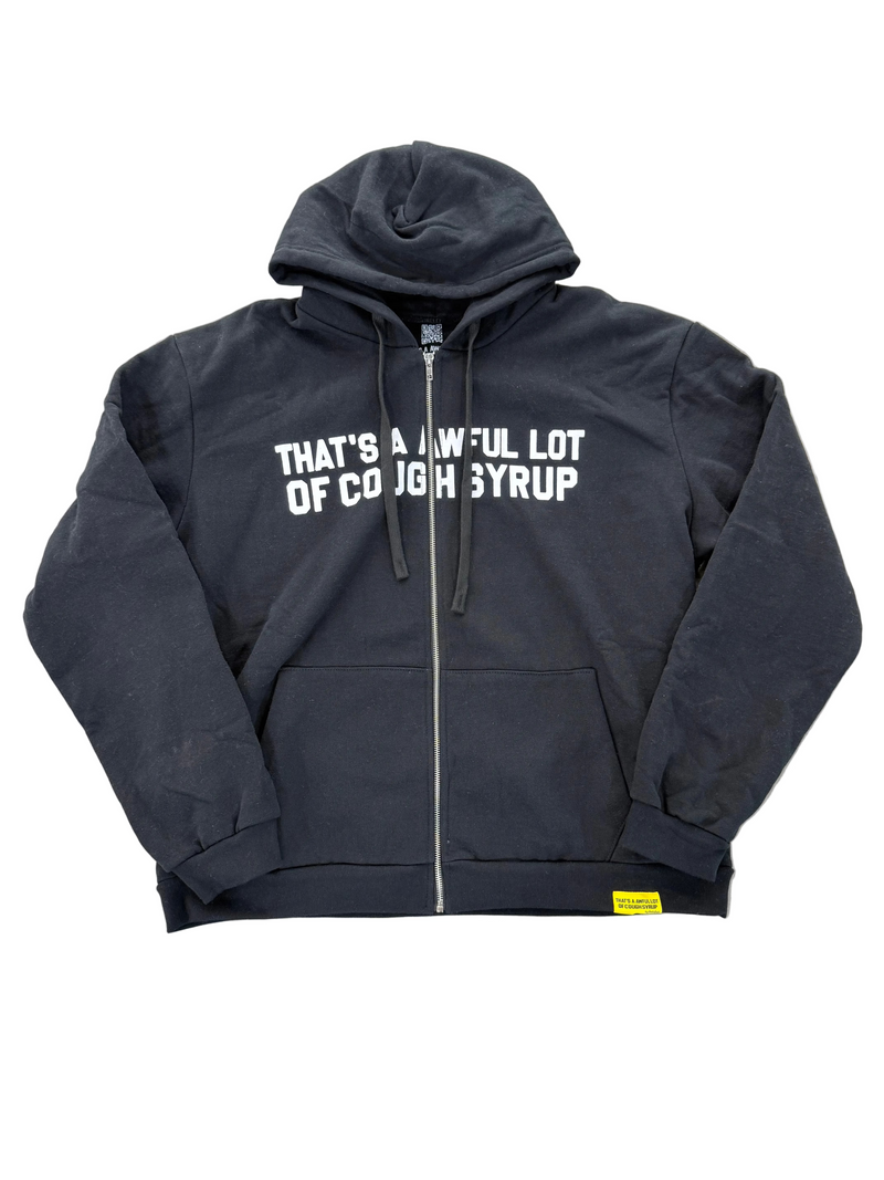 THATS A AWFUL LOT OF COUGH SYRUP BLACK HOODIE