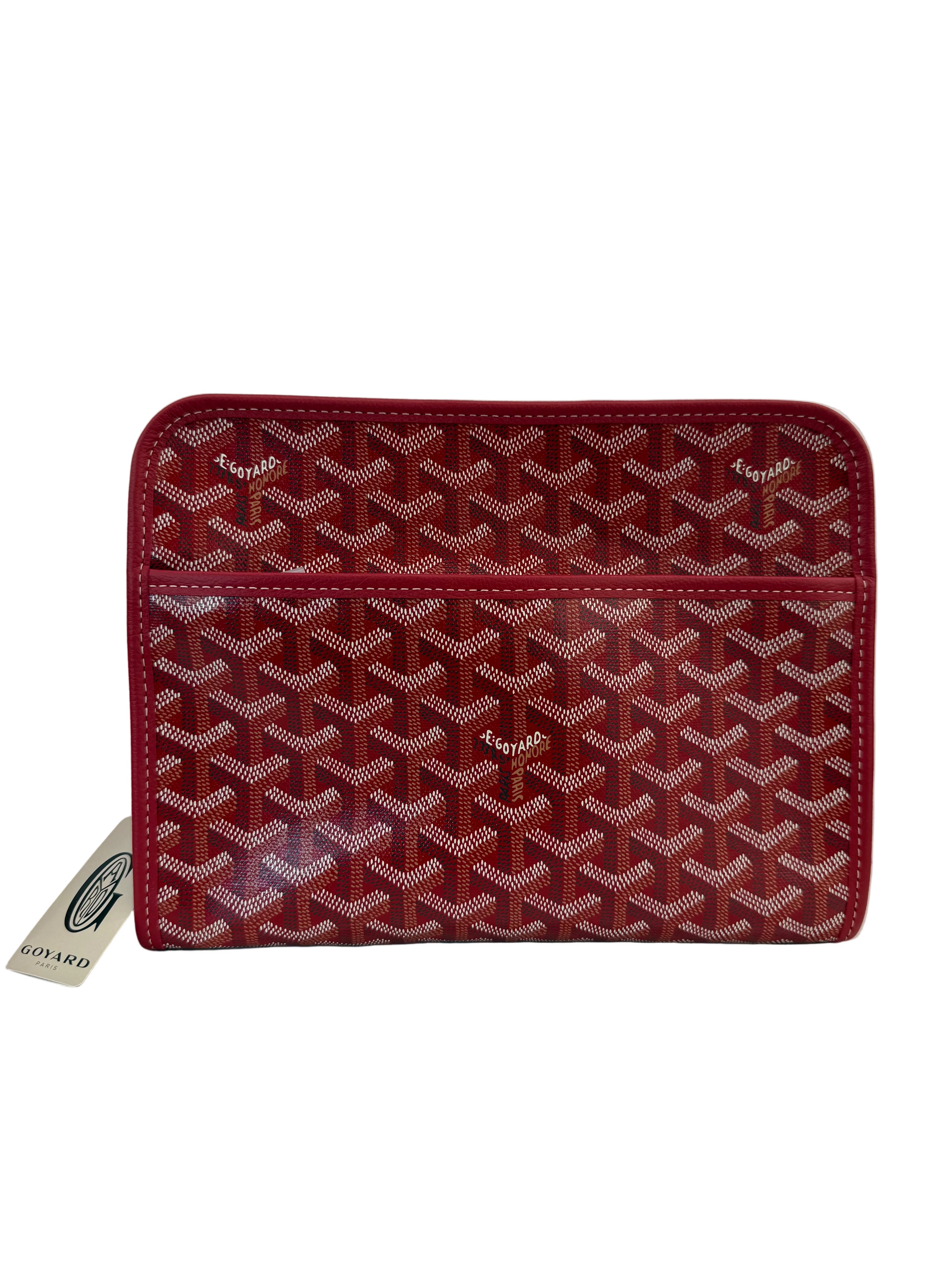 GOYARD JOUVENCE MM TOILETRY BAG RED