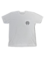 CHROME HEARTS WHITE LAS VEGAS HORSESHOE POCKET TEE
