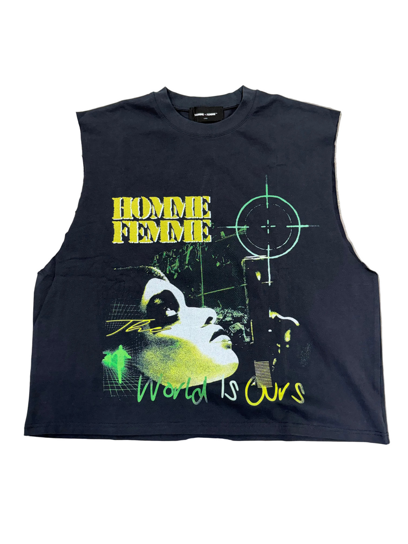 HOMME FEMME WORLD IS OURS CUT OFF