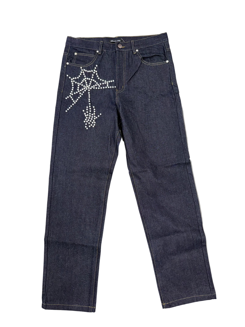 BOREDOM KILLS SPIDER DENIM JEANS