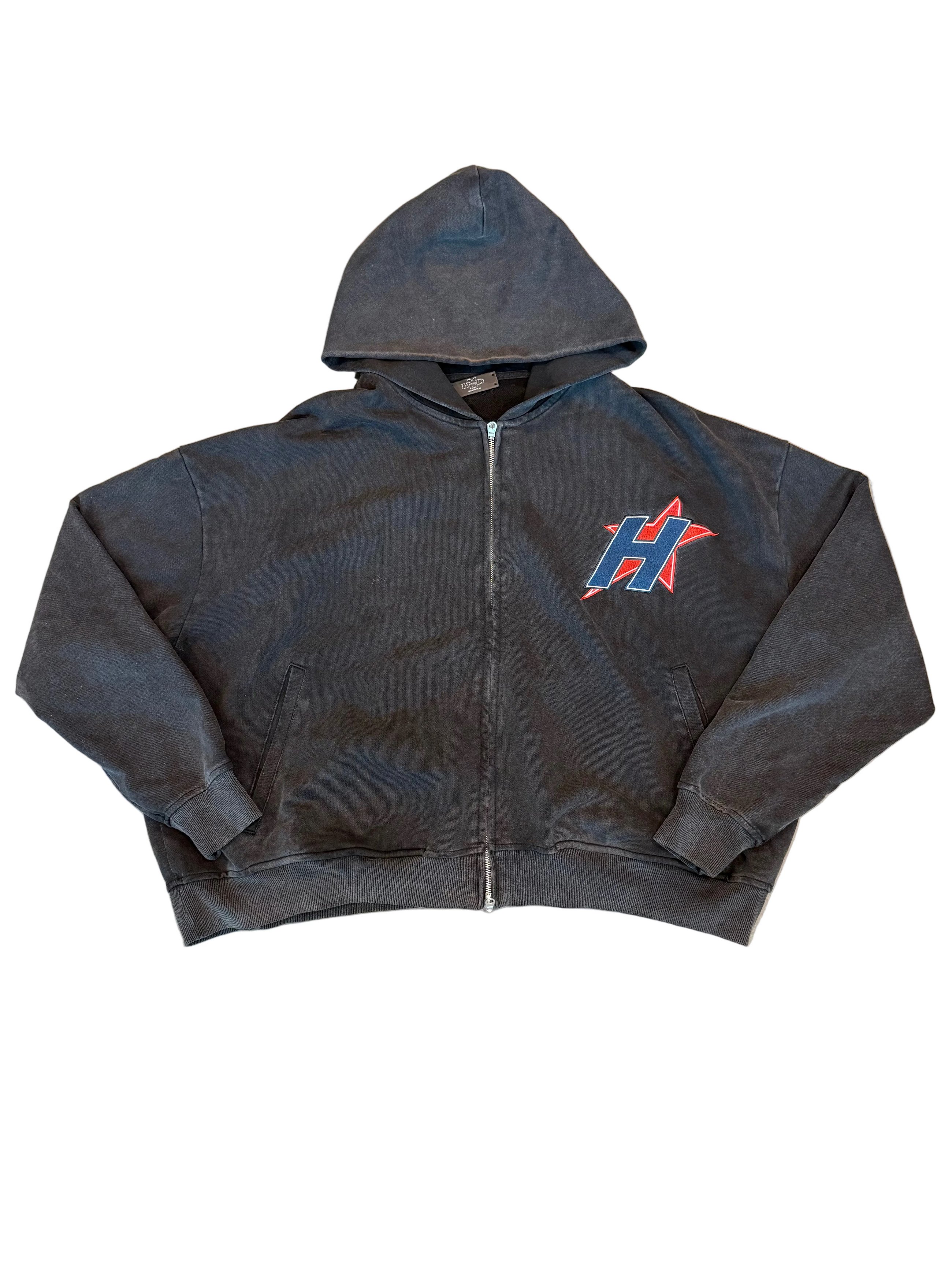 HAPPY MEMORIES DONT DIE H STAR BLACK ZIP UP