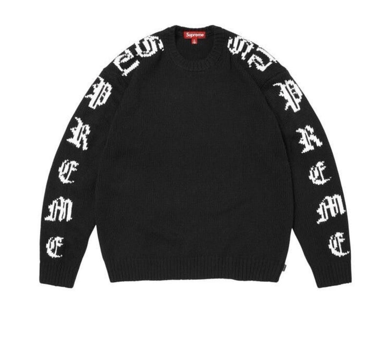 SUPREME OLD ENGLISH SWEATER