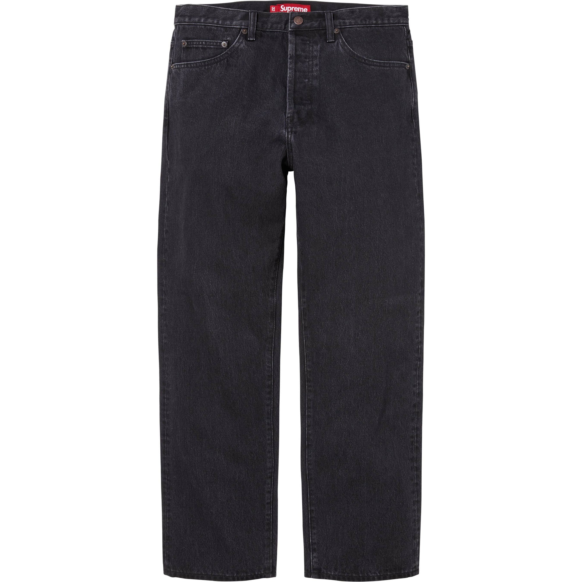 SUPREME REGULAR JEAN BLACK