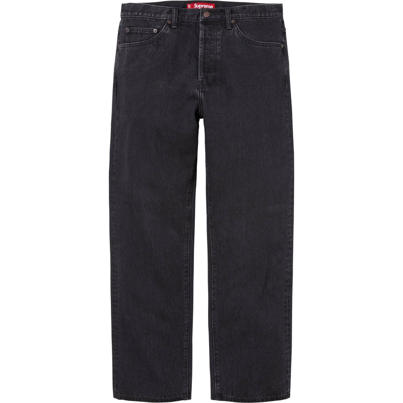 SUPREME REGULAR JEAN BLACK