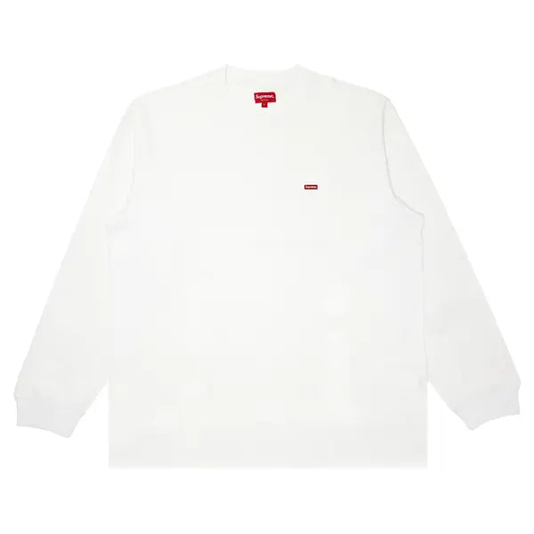 SUPREME SMALL BOX LOGO WHITE LONG SLEEVE TEE