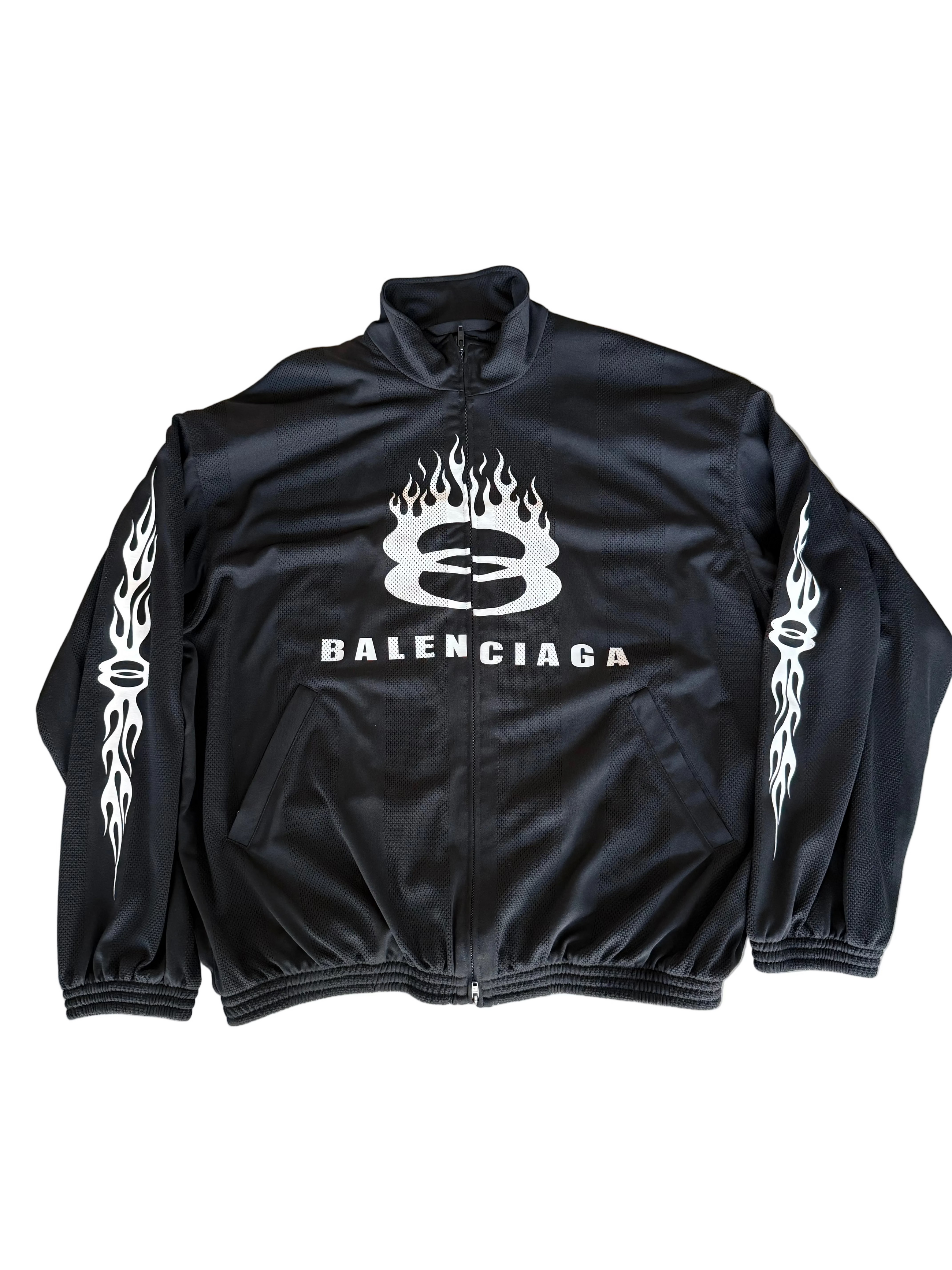 BALENCIAGA OVERSIZED MESH TRACK JACKET