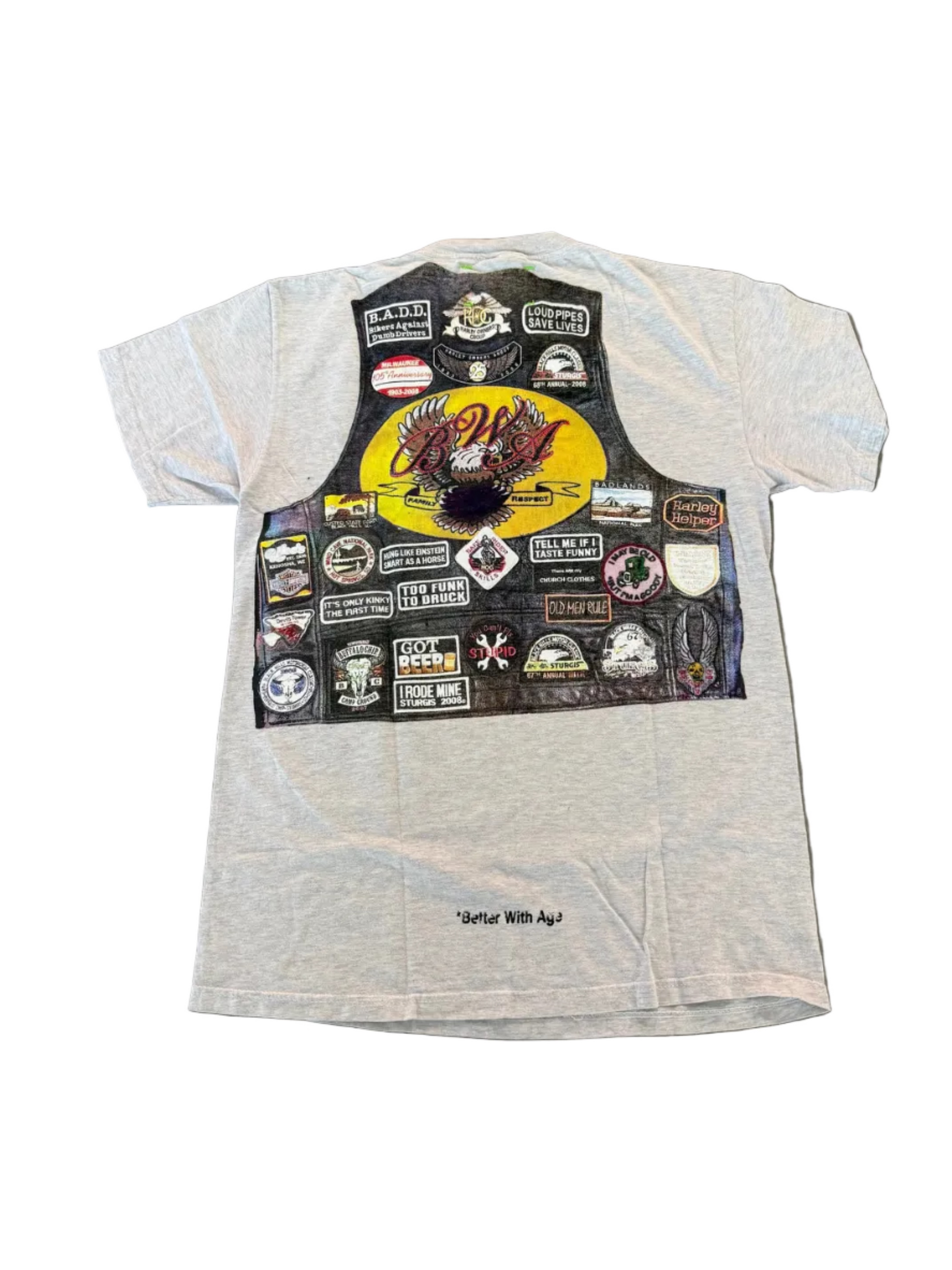 BETTER WITH AGE GREY ROADIE TEE