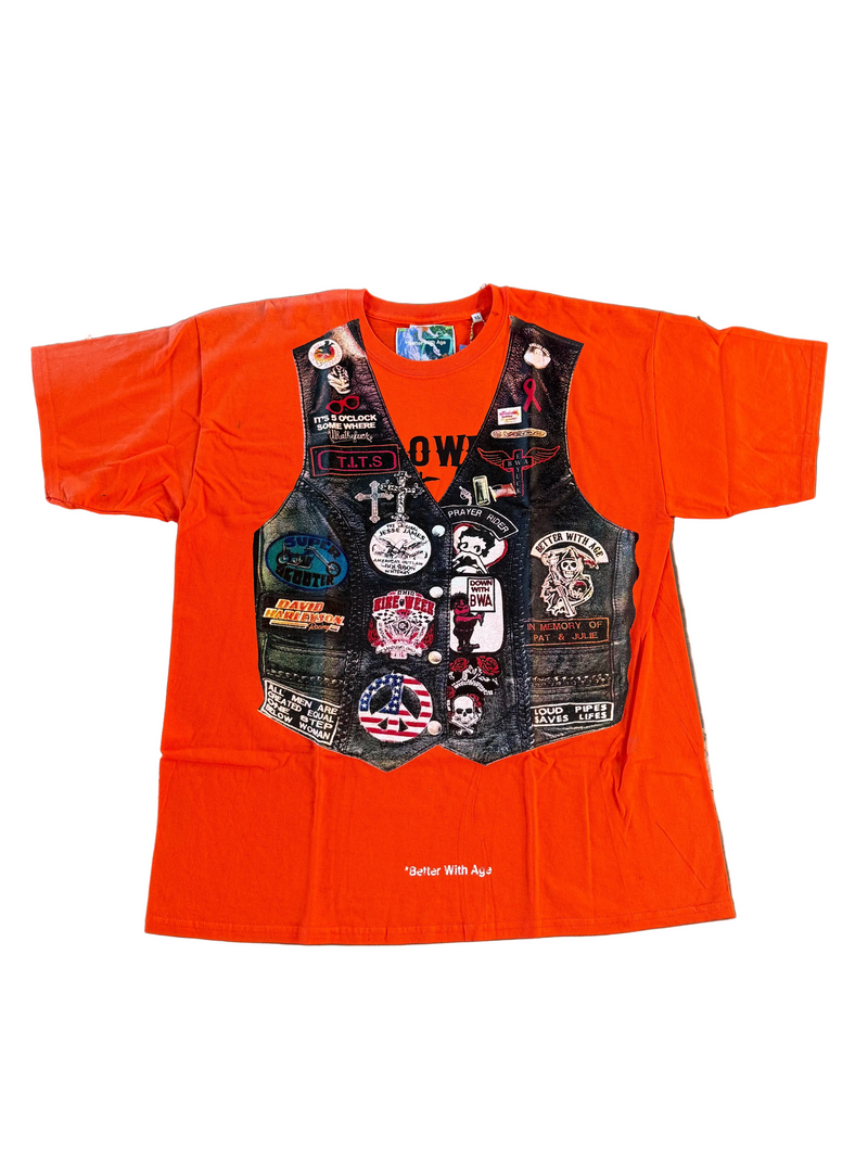 BETTER WITH AGE ORANGE ROADIE TEE