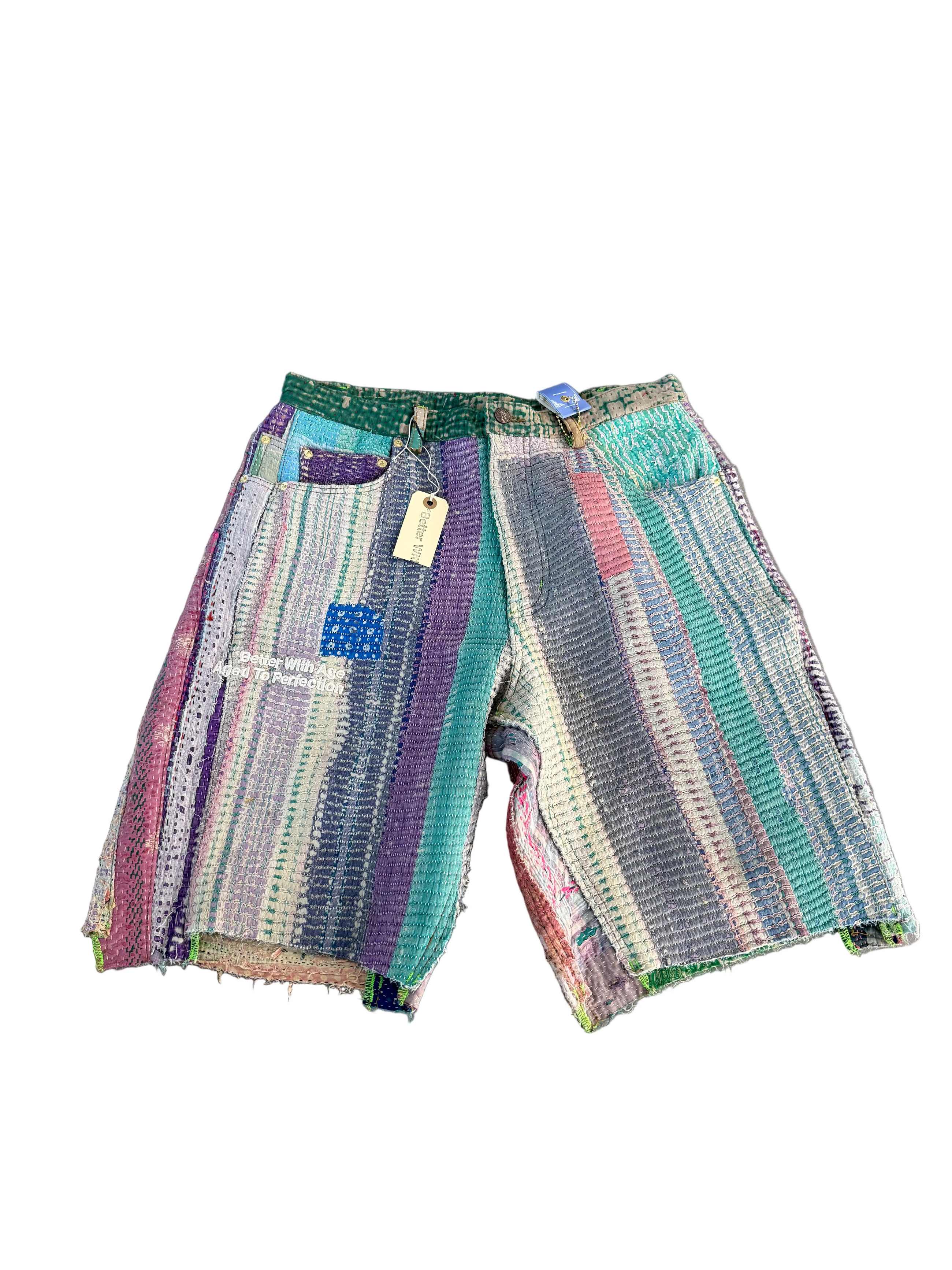 BETTER WITH AGE QUILTED SHORTS