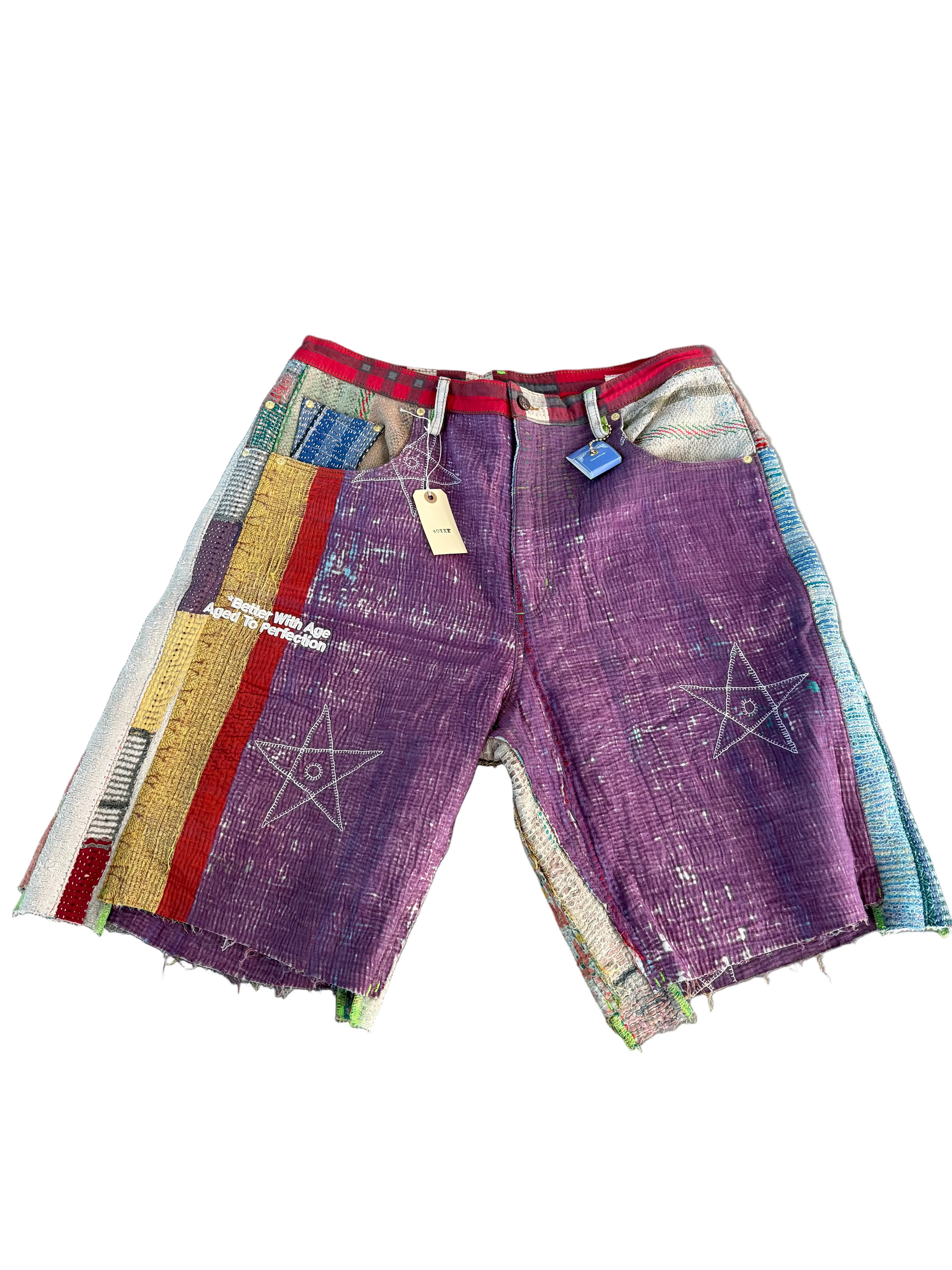 BETTER WITH AGE QUILTED SHORTS
