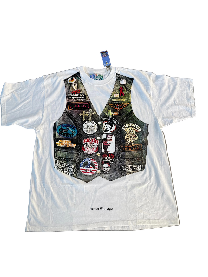 BETTER WITH AGE WHITE ROADIE TEE