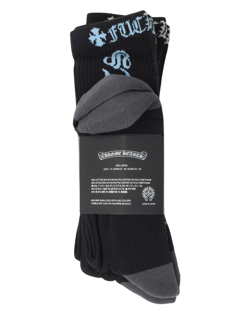 CHROME HEARTS F*** YOU SOCKS 3 PACK