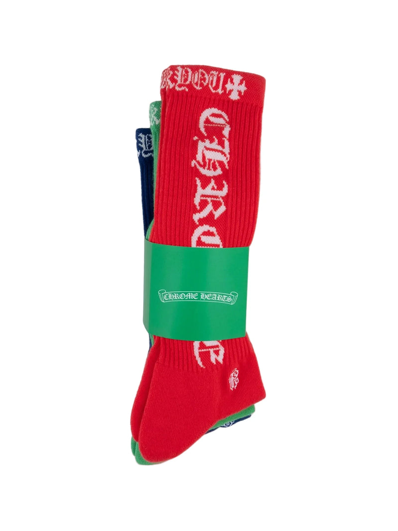 CHROME HEARTS F*** YOU SOCKS 3 PACK