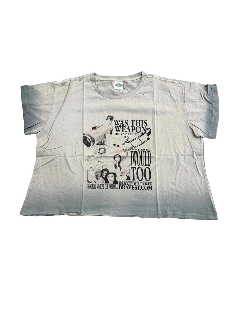 BRAVEST STUDIOS GREY CAMCORDER VINTAGE TEE