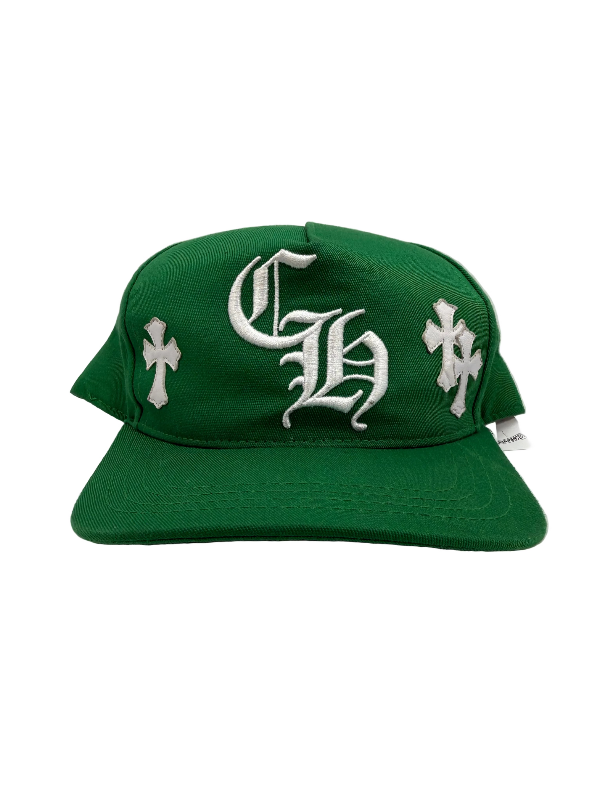 CHROME HEARTS CROSS PATCH GREEN HAT