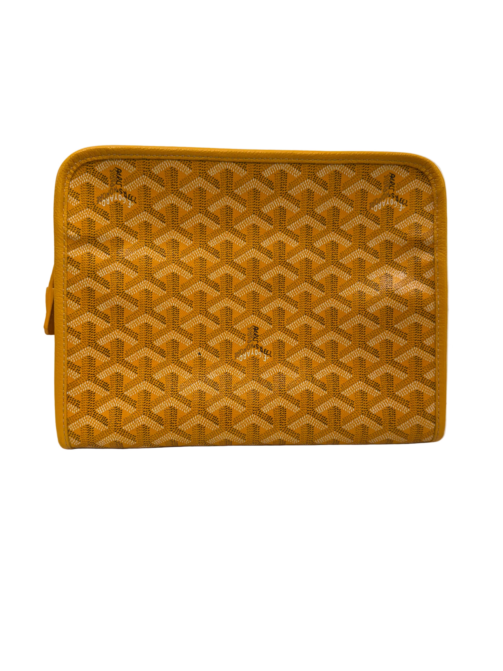 GOYARD YELLOW MM TOILETRY BAG