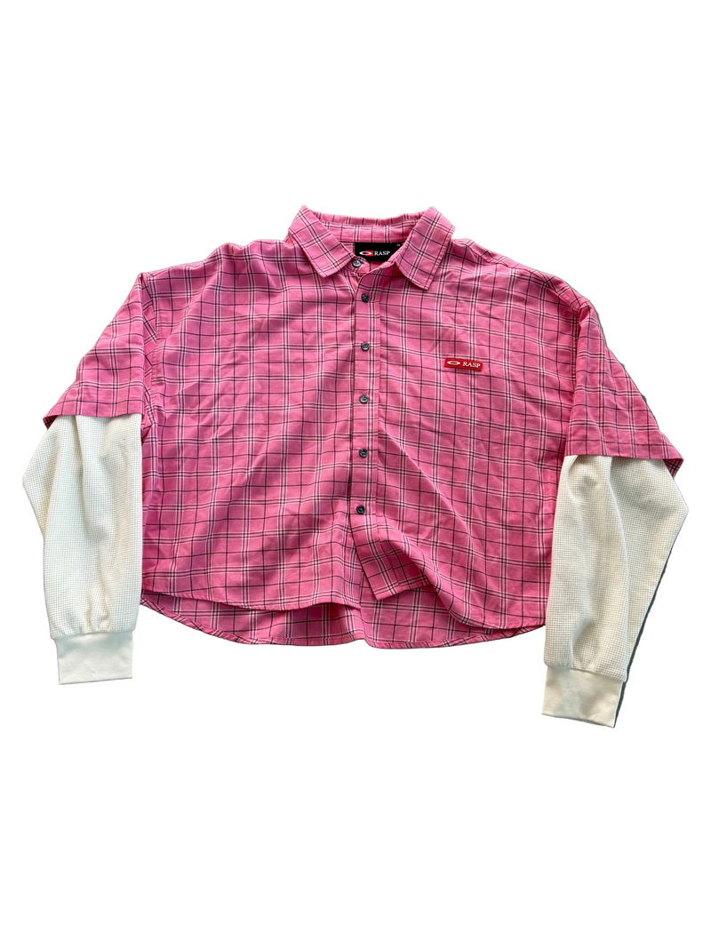 GOLD+VINTAGE GALLERY RASPBERRY HILLS PINK DOUBLE LAYER SHIRT