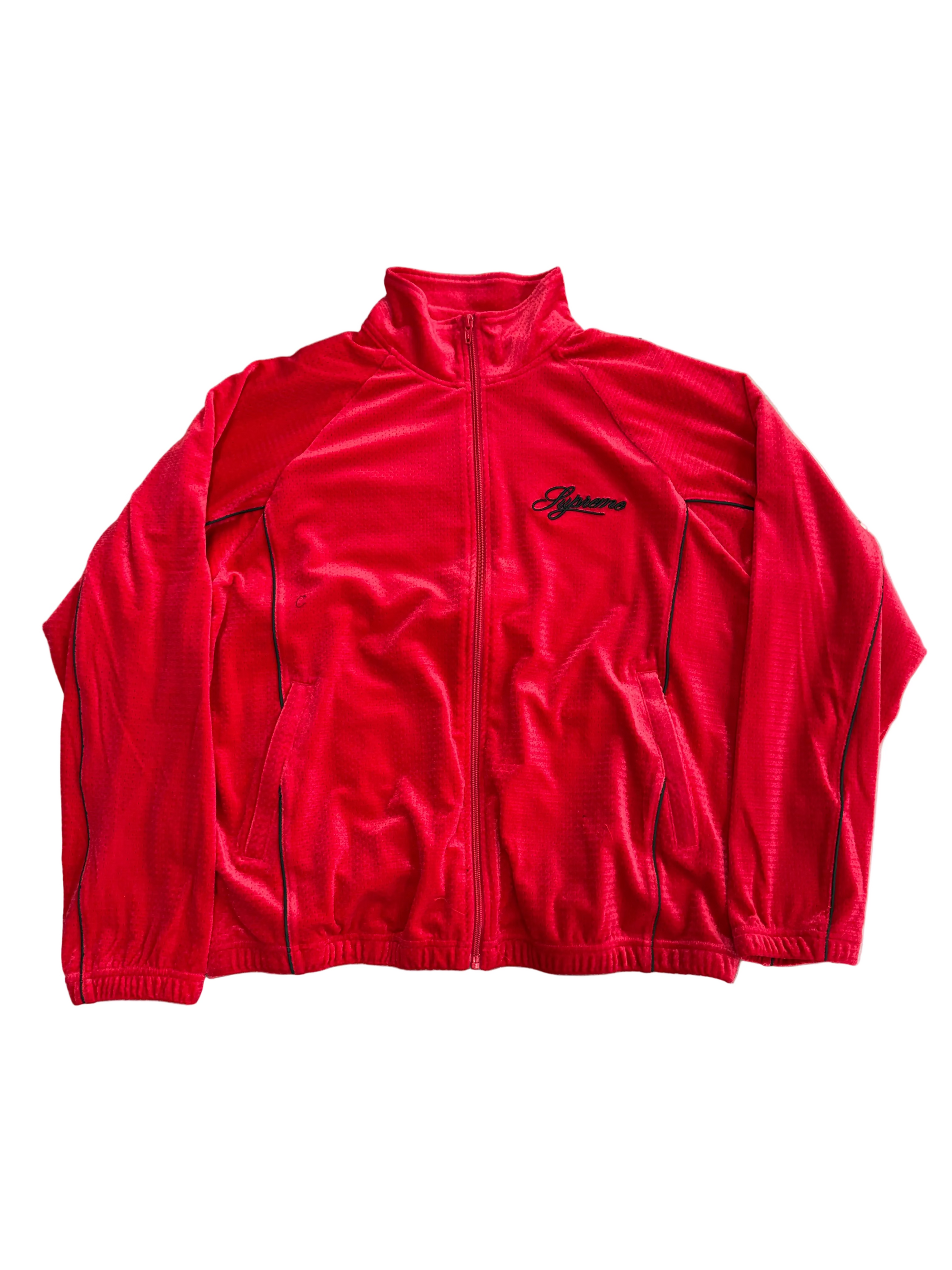SUPREME VELOUR RED JACKET