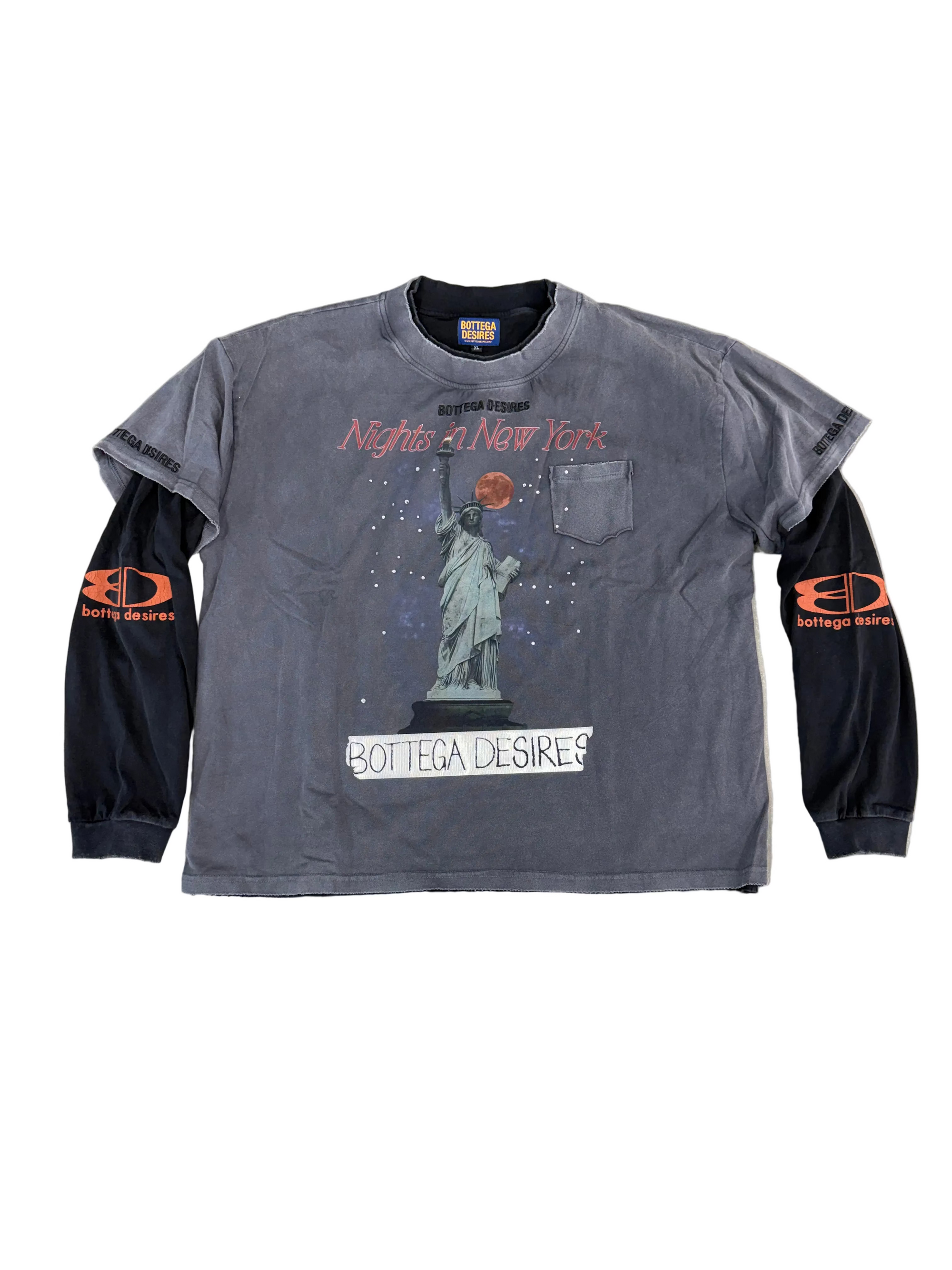BOTTEGA DESIRES NIGHTS IN NY LONG SLEEVE TEE
