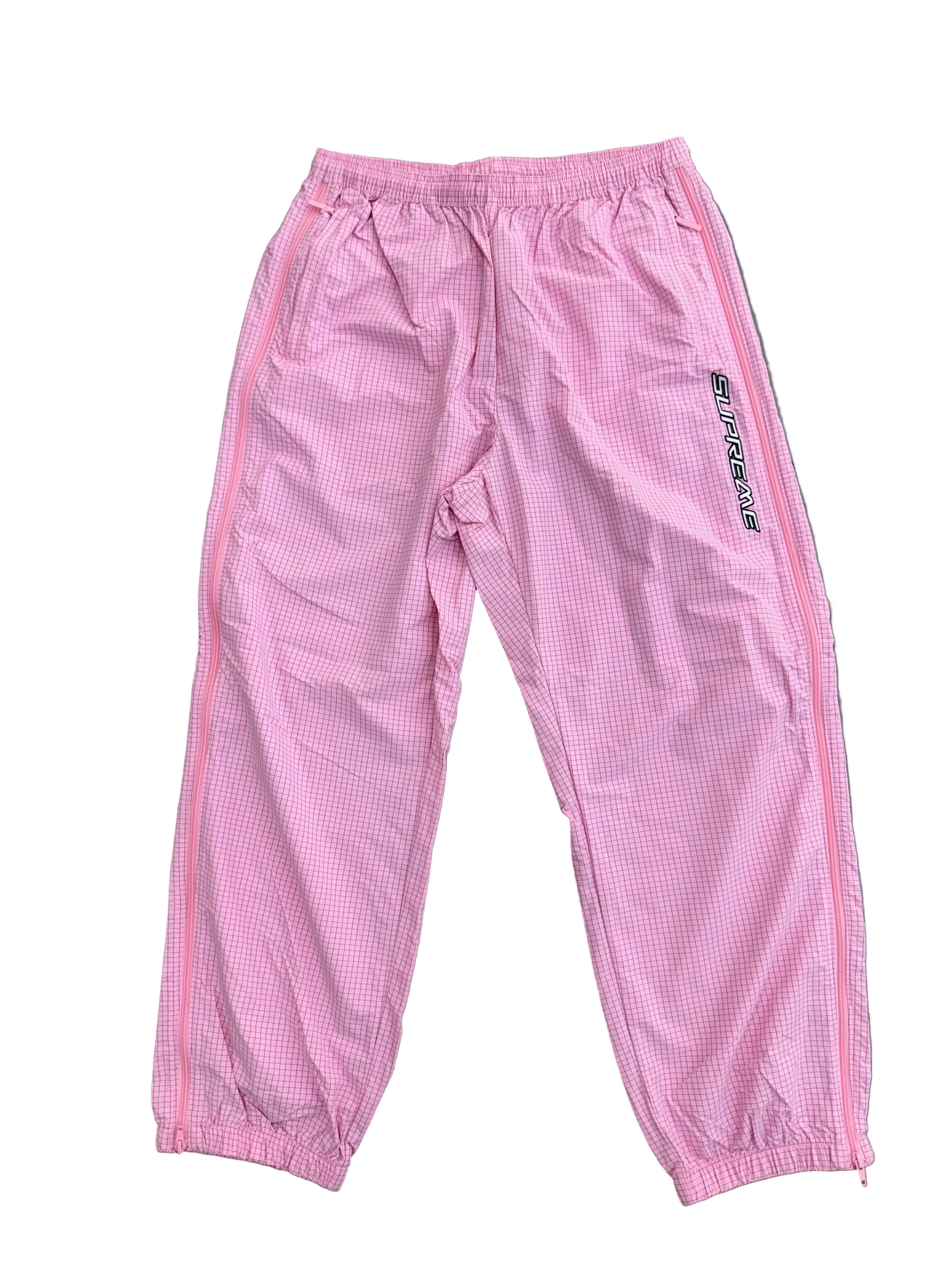 SUPREME RIPSTOP WARM UP PINK PANTS