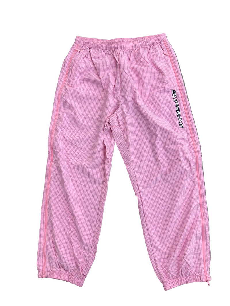 SUPREME RIPSTOP WARM UP PINK PANTS