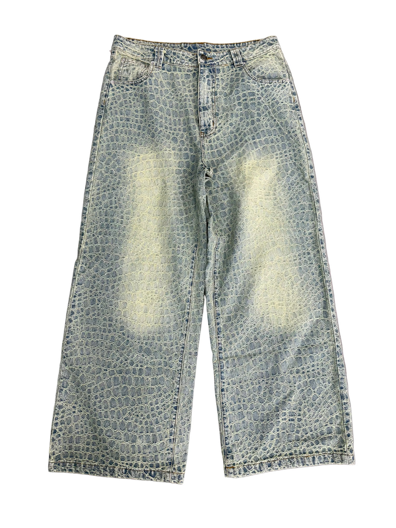 CACTUS VALLEY SNAKESKIN DENIM