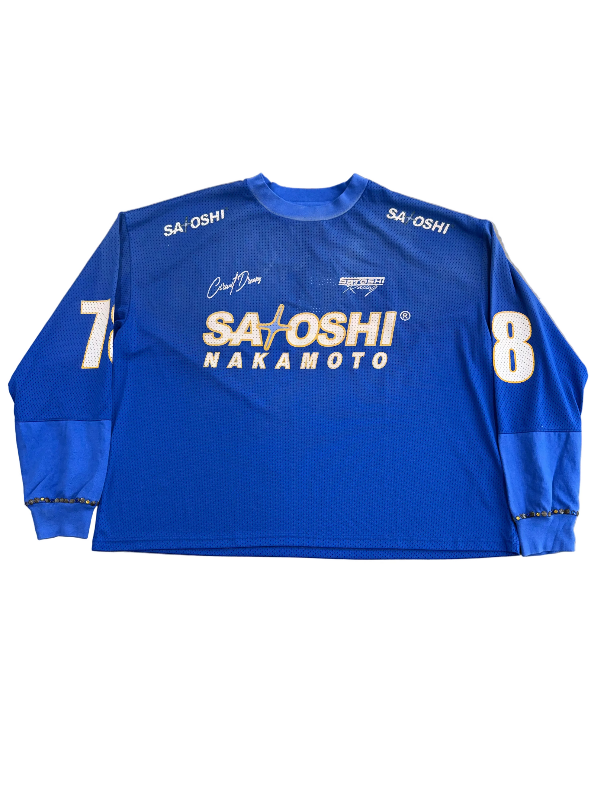 SATOSHI NAKAMOTO MESH MOTO JERSEY