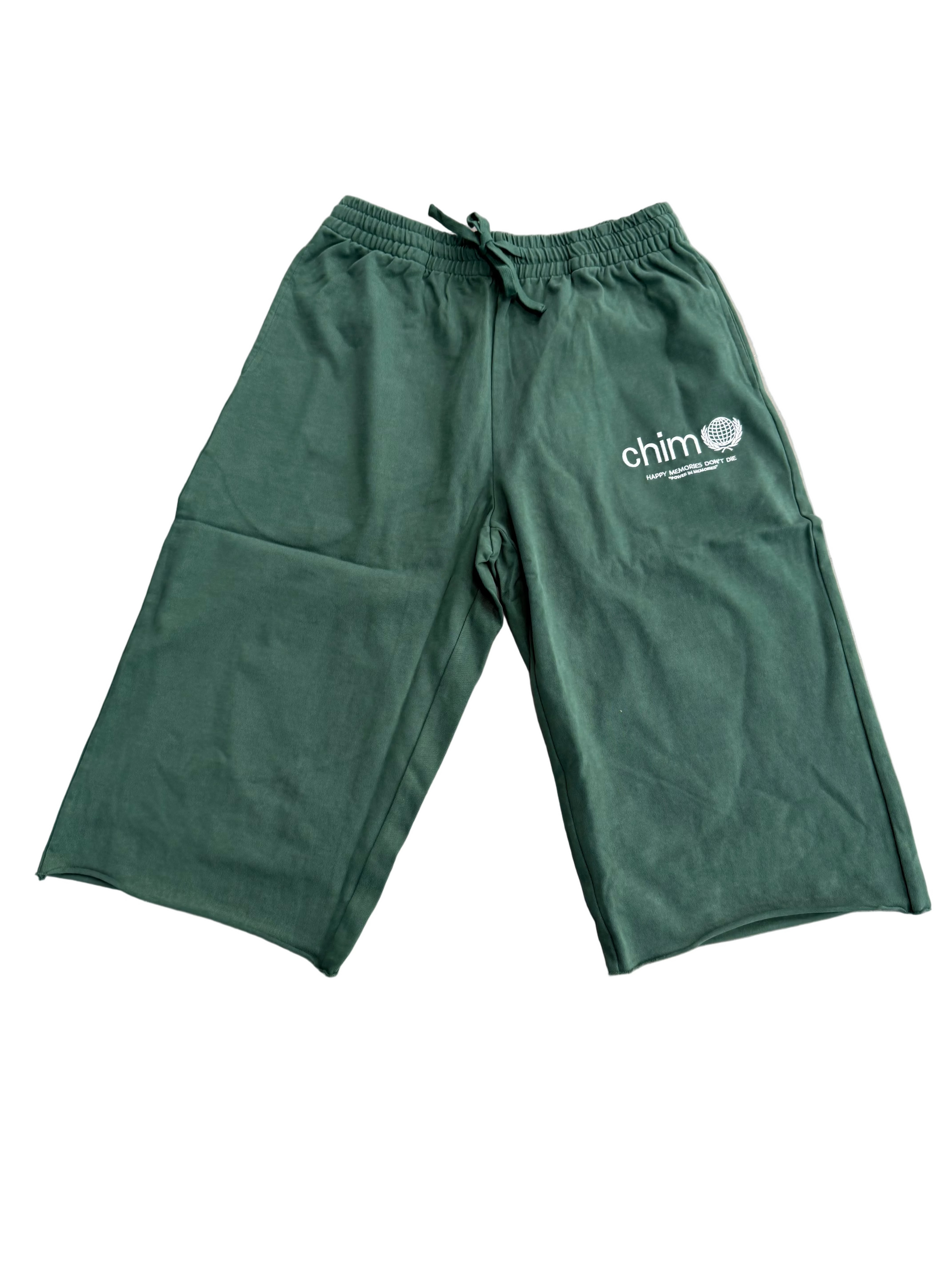 HAPPY MEMORIES DONT DIE HMDD CHIM GREEN SWEATSHORTS