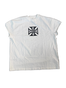 WEST COAST CHOPPERS CHEATING DEATH WHITE CUT OFF TEE