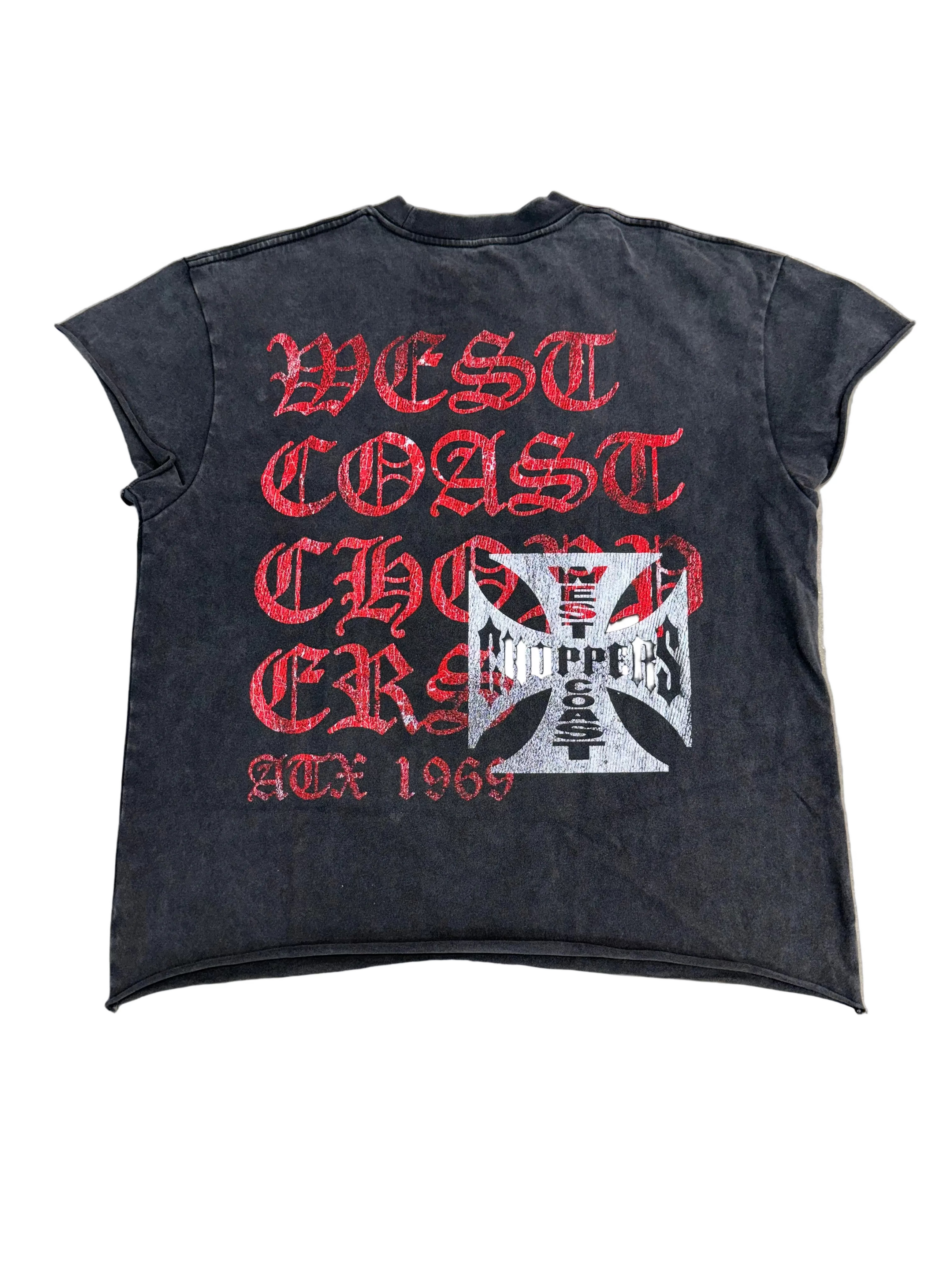 WEST COAST CHOPPERS LOGO CUTOFF TEE